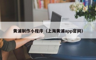 清镇黄浦制作小程序（上海黄浦app官网）